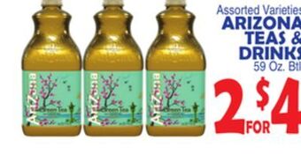 Bravo Supermarkets Arizona teas & drinks offer