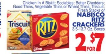 Bravo Supermarkets Nabisco ritz crackers offer