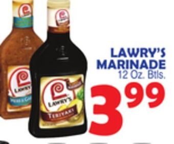 Bravo Supermarkets Lawry's marinade offer