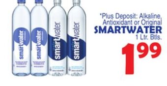 Bravo Supermarkets Smartwater offer