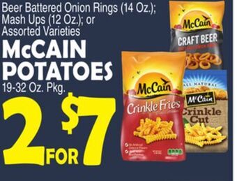 Bravo Supermarkets Mccain potatoes 19-32 oz. pkg offer