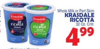 Bravo Supermarkets Krasdale ricotta offer