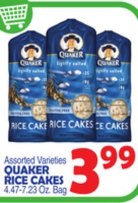 Bravo Supermarkets Quaker rice cakes offer