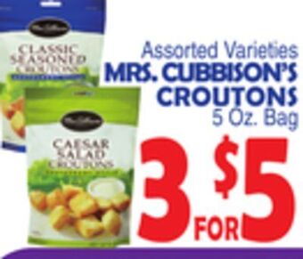 Bravo Supermarkets Mrs. cubbison's croutons offer