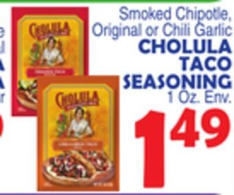 Bravo Supermarkets Cholula taco seasoning offer