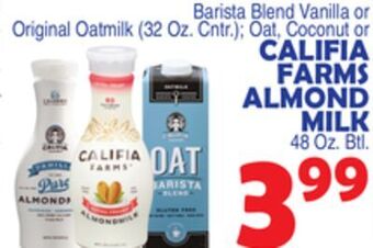Bravo Supermarkets Califia farms almond milk offer