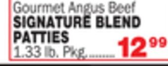 Bravo Supermarkets Gourmet angus beef signature blend patties offer
