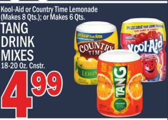 C Town Tang drink mixes 18-20 oz. cnstr offer