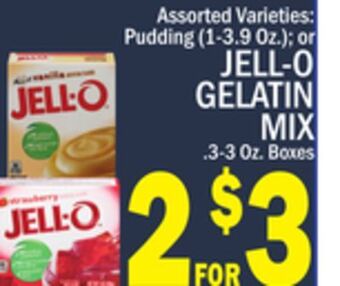 C Town Jell-o gelatin mix offer