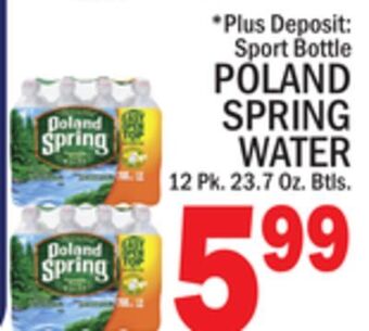 C Town Poland spring water offer