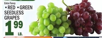 C Town • red • green seedless grapes offer