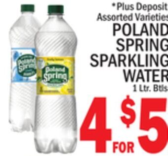 C Town Poland spring sparkling water offer