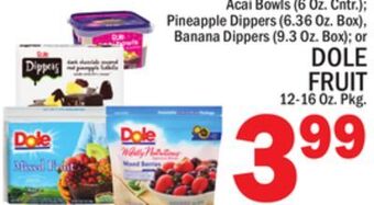 C Town Dole fruit 12-16 oz. pkg offer