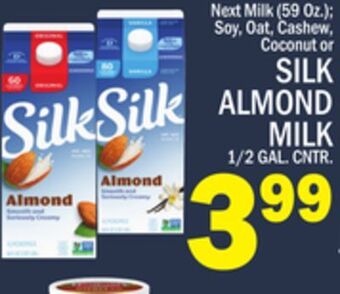 C Town Silk almond milk offer