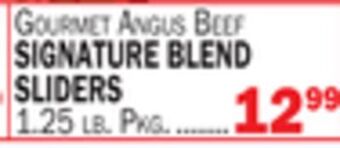 C Town Signature blend sliders offer