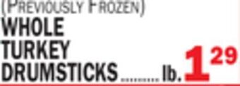 C Town Whole turkey drumsticks offer