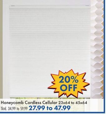 Boscov's Honeycomb cordless cellular offer