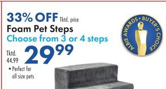 Boscov's Foam pet steps offer
