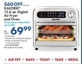 Boscov's Kalorik 12.6-qt. digital air fryer and oven offer