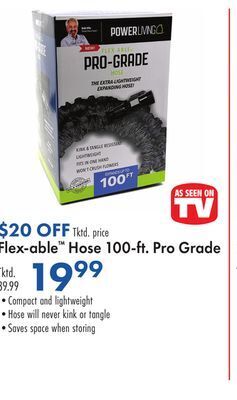 Boscov's Flex-able hose 100-ft. pro grade offer