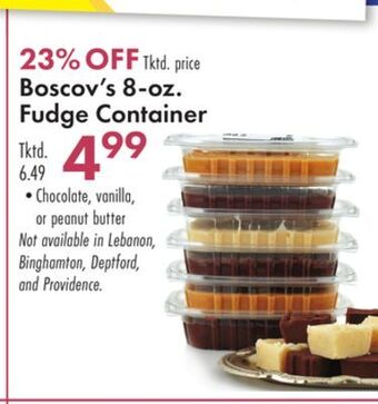 Boscov's Boscov's 8-oz. fudge container offer