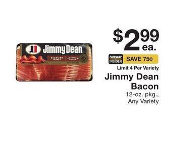 Fairway Store Market Jimmy dean bacon offer
