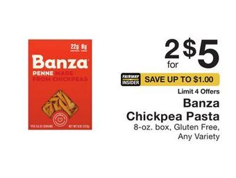 Fairway Store Market Banza chickpea pasta offer