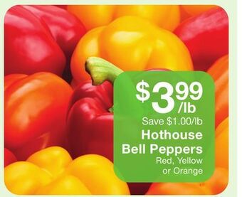 Fairway Store Market Hothouse bell peppers offer