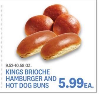 Kings Food Markets Kings brioche hamburger and hot dog buns offer