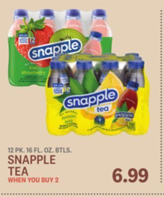 Kings Food Markets Snapple tea offer
