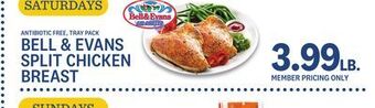 Kings Food Markets Bell & evans split chicken breast offer