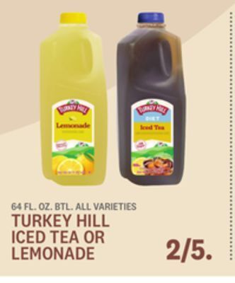 Kings Food Markets Turkey hill iced tea or lemonade offer