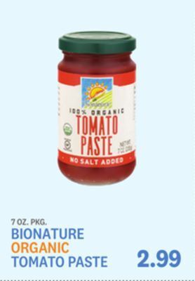 Kings Food Markets Bionature organic tomato paste offer