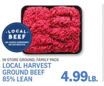 Kings Food Markets Local harvest ground beef 85% lean offer