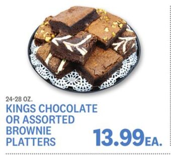Kings Food Markets Kings chocolate or assorted brownie platters offer