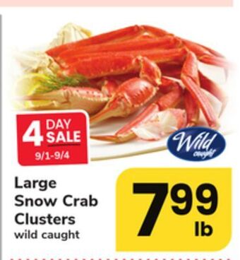ACME Large snow crab clusters offer