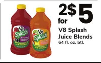 ACME V8 splash juice blends offer