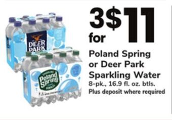 ACME Poland spring or deer park sparkling water offer