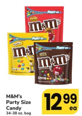 ACME M&m's party size candy offer