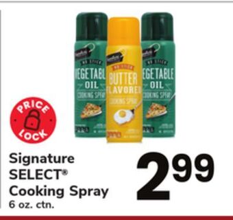 ACME Signature select cooking spray offer