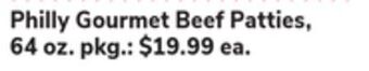ACME Philly gourmet beef patties offer