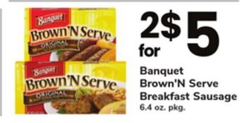 ACME Banquet brown'n serve breakfast sausage offer