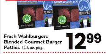 ACME Fresh wahlburgers blended gourmet burger patties offer