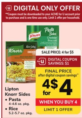 ACME Lipton knorr sides offer