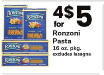 ACME Ronzoni pasta offer