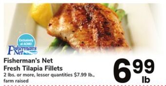 ACME Fisherman's net fresh tilapia fillets offer