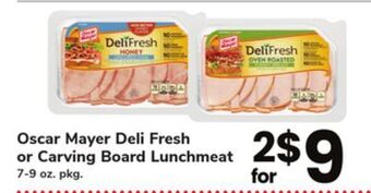 ACME Oscar mayer deli fresh or carving board lunchmeat offer