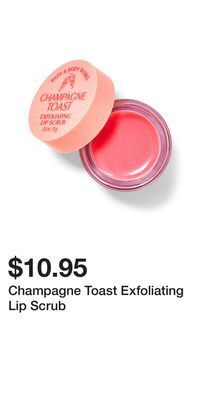 Bath & Body Works Champagne toast exfoliating lip scrub offer