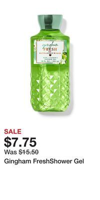 Bath & Body Works Gingham freshshower gel offer