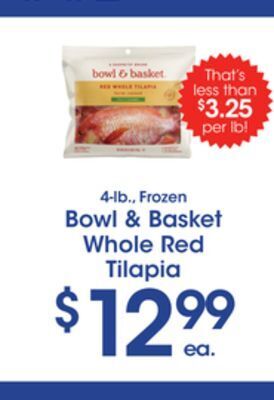 Price Rite Bowl & basket whole red tilapia offer